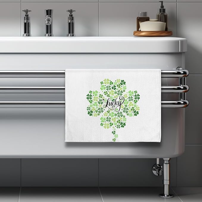 St Patricks Day Kitchen Towels,Green Towels,Shamrock Towels,Green Kitchen Towels,Shamrock Kitchen Towels,St Patricks Day Hand Towels,Green Hand Towels,Green Dish Towels,St Patricks Day Dish Towels