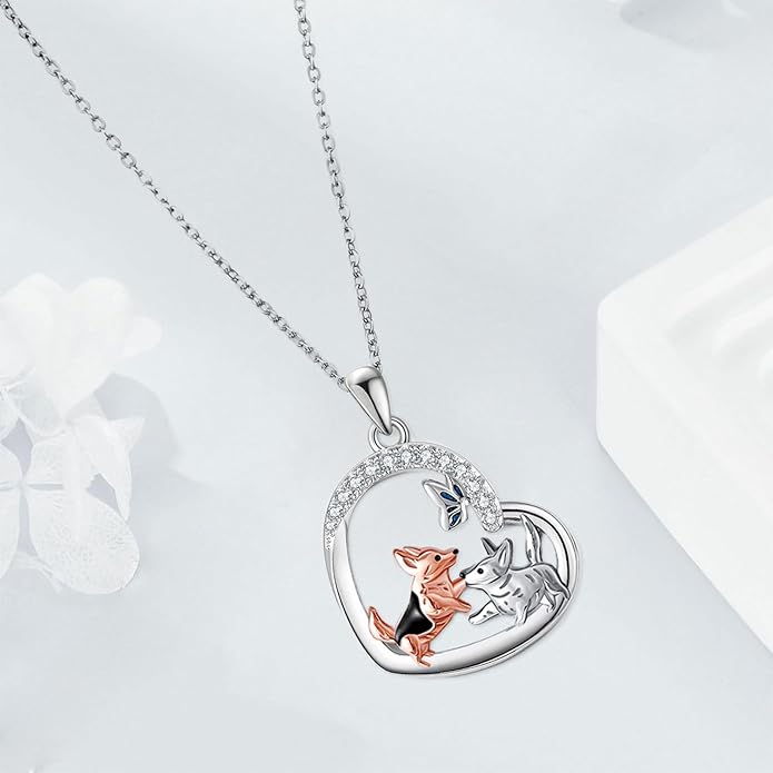 Capybara/Squirrel/Chihuahua Necklace Sterling Silver Chihuahua Squirrel Jewelry Capybara Gifts for Women