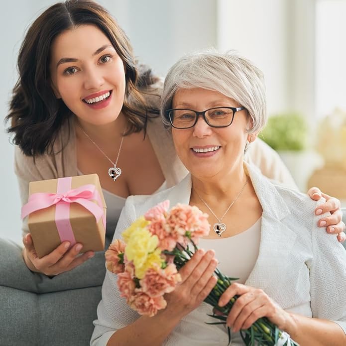 Black Cat Necklace for Women 925 Sterling Silver Cat Necklace Heart Cat Necklaces Pendant Halloween Christmas Gifts