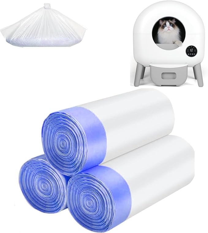 60 Count Cat Litter Box Liners, Heavy Duty for Self Cleaning Litter Box1113