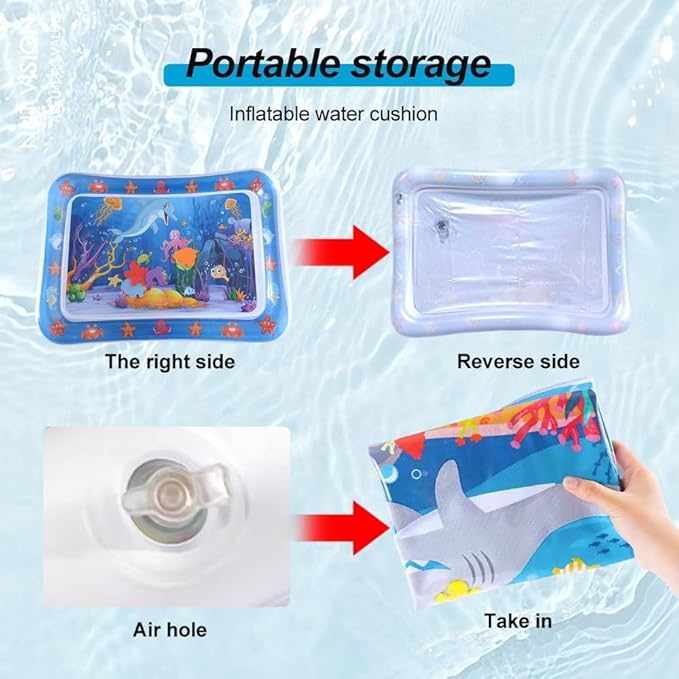 Cat Water Mat, Water Sensory Play Mat for Cats, Thickened Water Cat Mat, Pet Interactive Toys for Cats Dogs Indoor