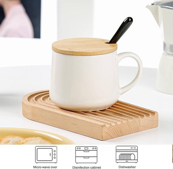 BigNoseDeer Zebra Mug Cute Mugs with 3D Zebra Inside Ceramic Coffee Mug Tea Cup with Spoon and Lid Cool Stuff Birthday Mother's Day Cute Gifts for Women Kids 12oz（Zebra）