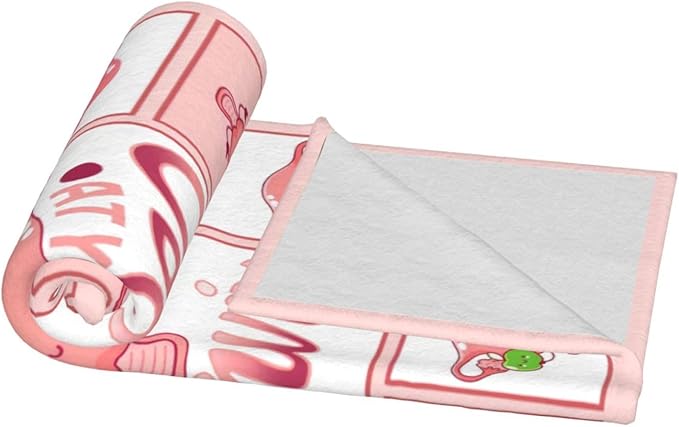 Cervix Uterus Blanket OBGYN at Your Cervix Throw Blanket All Season Ultra Soft Cozy Fleece Hysterectomy Gifts Fuzzy Plush Bedding Blankets Hysterectomy Recovery Gifts for Girls Women 50"x40"