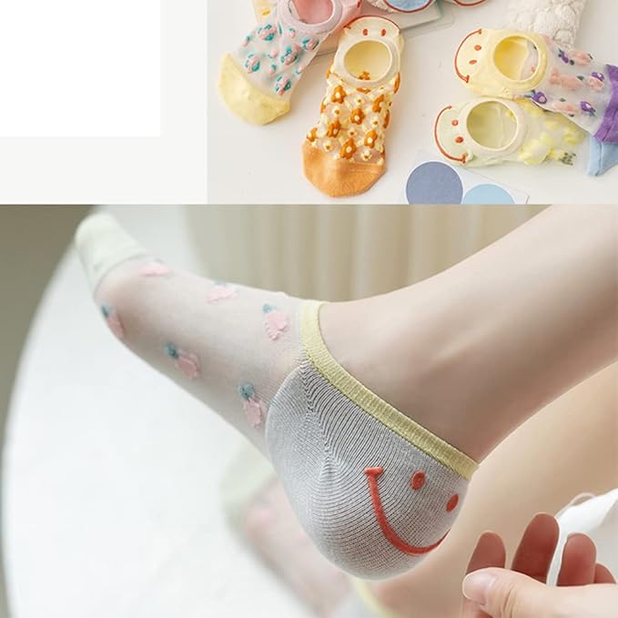 Benefeet Sox Sheer No Show Socks Women Girls Cute Thin Mesh Low Cut Liner Socks for Loafers Boat Shoes