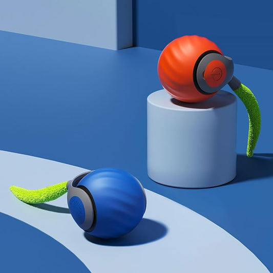 Speedy Sprint Ball Toy for Cat Type-C Rechargeable Interactive Cats Toy 2 Set