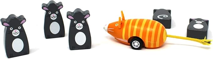 Bowling Toy Cat with Mice