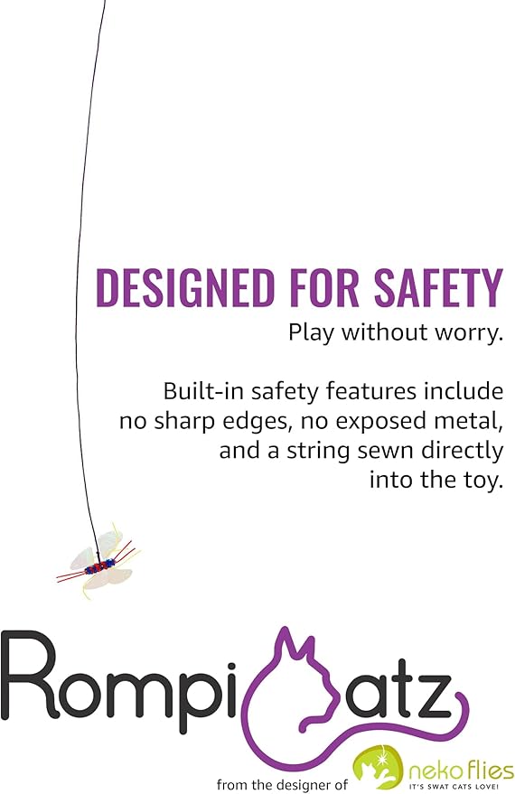 RompiCatz Critter Collector Series Teaser String and Interactive Cat Toy Attachment, Cattimoth