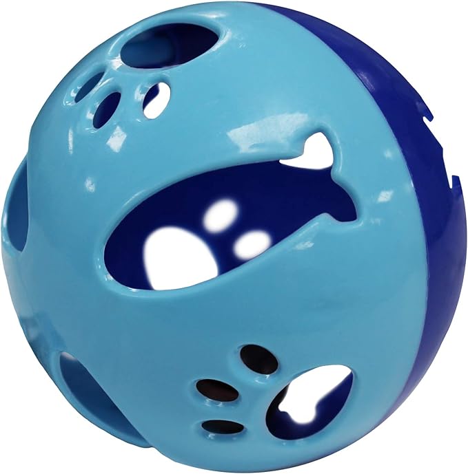 Pets First Large Size Cat Ball with Bell Toy for Cats Kittens and Other Animals - Hours of Play for Pets, Large Size for Extra Fun, Rings As It Moves