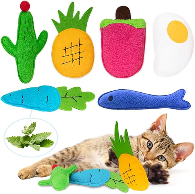 Catnip Toys for Indoor Cats, Natural Catnip Kitten Toys Cat Toys Set