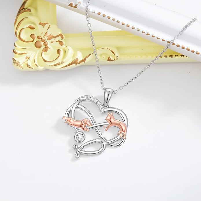 Capybara/Squirrel/Chihuahua Necklace Sterling Silver Chihuahua Squirrel Jewelry Capybara Gifts for Women