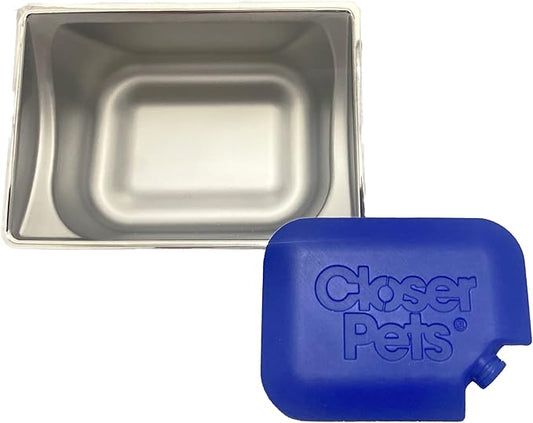 Closer Pets Stainless Steel Insert and Ice Pack for The MiBowl Automatic Microchip Pet Feeder…