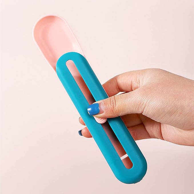 Pet Feeder Cat Strip Squeeze Spoon, Cat Wet Treats Dispense, Multi Functional Pet Spoons Cat Feeder,Cat Wet Food Spoon Feeding Pet Food Spoon Cat Snack Spoon for Lickable Wet Cat Pet Liquid(Pink)
