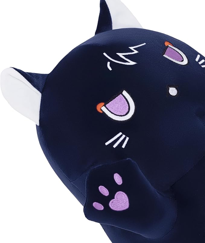 Long Cat Plush Body Pillow, Soft Cat Plush Toy Pillows for Kids, Stuffed Animals Cat Plushies Gifts for Girls Girlfriend(DevilCAT with Claws, 35.4in/90cm)