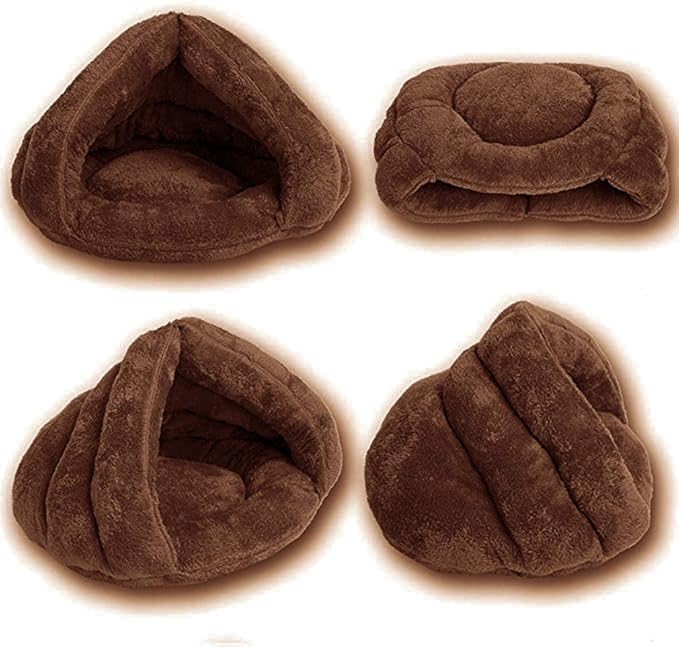 Pet Tent Cave Bed for Small Medium Puppies Kitty Dogs Cats Pets Sleeping Bag Thick Fleece Warm Soft Dog Bed Cuddler Burrow House Hole Igloo Nest Cozy Bed for Cat Puppy