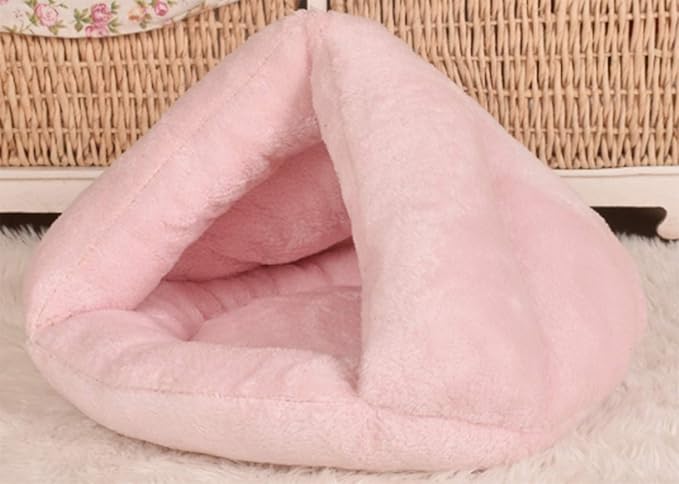 Pet Tent Cave Bed for Small Medium Puppies Kitty Dogs Cats Pets Sleeping Bag Thick Fleece Warm Soft Dog Bed Cuddler Burrow House Hole Igloo Nest Cozy Bed for Cat Puppy