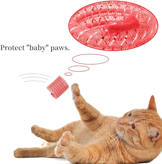 WishLotus Cat Spring Toys, 5pcs Cat Toys for Indoor Cats Colorful and Interactive Telescopic Funny Cat Jumping Toy Flexible & Coil Spiral Springs Kitten Chew Toys