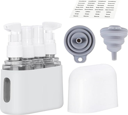 Bpluma Travel Bottles, Leak Proof Containers For Toiletries TSA Approved Airplane Accessories Kits For Liquid With Labels