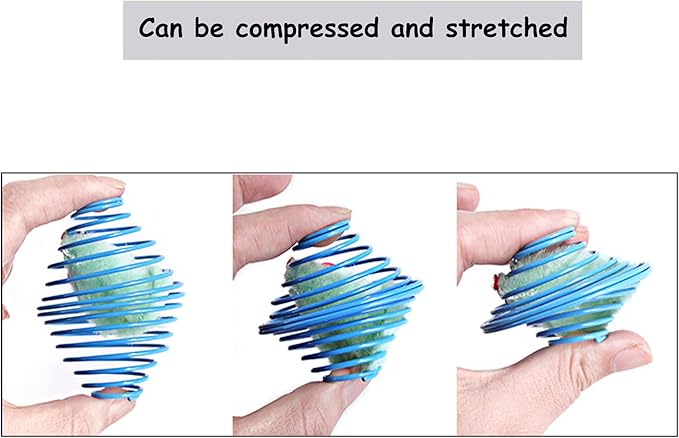 IUHKBH Cat Spring Balls, 3 Pcs Stretchable Cat Springs Toys Interactive Caged Rats Rolling Cat Balls Cat Toy