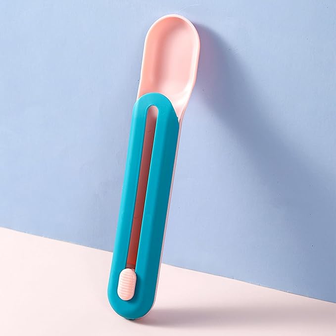 Pet Feeder Cat Strip Squeeze Spoon, Cat Wet Treats Dispense, Multi Functional Pet Spoons Cat Feeder,Cat Wet Food Spoon Feeding Pet Food Spoon Cat Snack Spoon for Lickable Wet Cat Pet Liquid(Pink)