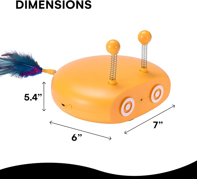 Black Rhino Interactive Cat Toy - Cat Laser Toy Automatic Motion Activated - Adjustable Speed Laser Cat Toy with Circulation Light - Rechargeable Electronic Smart Pet Toys for Indoor Exercise