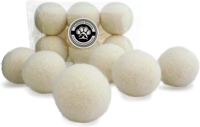Wool Cat Toys - Felt Cat Toy Balls for Small Pets Fetch and Play - Eco Friendly Quiet Wool Ball Cat Toy for Cats and Kittens - Choose Your Colors