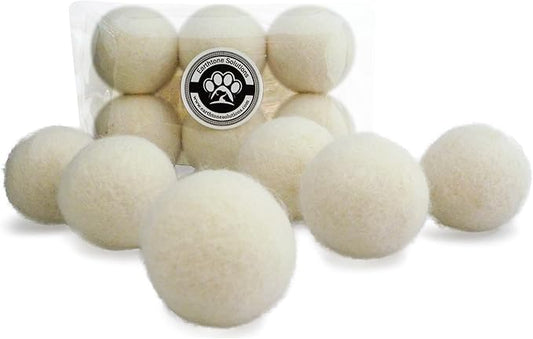 Wool Cat Toys - Felt Cat Toy Balls for Small Pets Fetch and Play - Eco Friendly Quiet Wool Ball Cat Toy for Cats and Kittens - Choose Your Colors