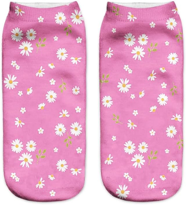 Benefeet Sox Funny Ankle Socks Cute Novelty No Show Animal Fruit Flower Cartoon Colorful Graphic Low Cut Socks for Women Girl