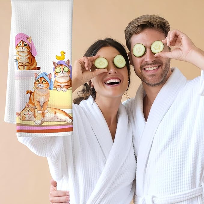 Cat Hand Towel,Cat Towel,Funny Hand Towels,Funny Bathroom Hand Towels,Crazy Cat Lady Gifts,Cat Kitchen Towels,Cat Dish Towels,Cat Mom Gifts,Crazy Cat Lady,Cat Lady Gifts,Gifts for Cat Lovers for Women