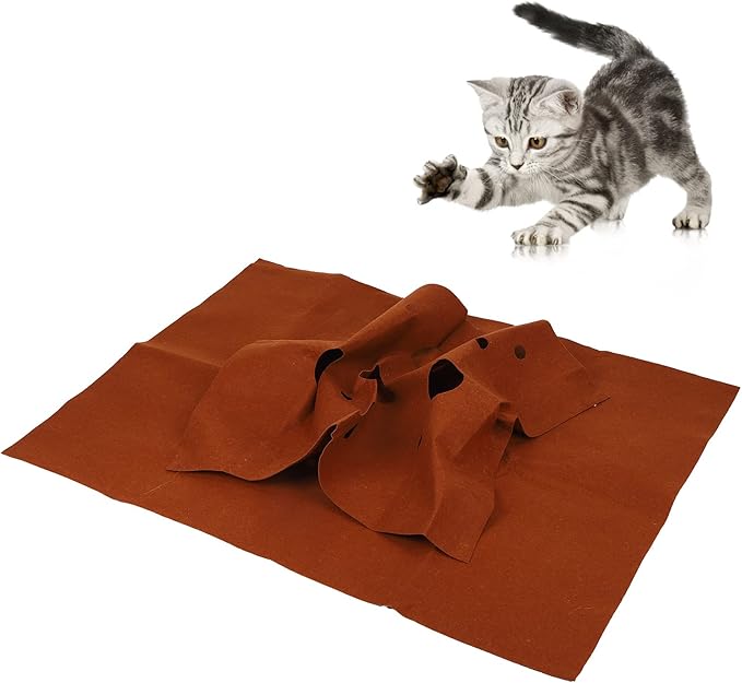 EVSTCAN Pet Playing Mat Cat Dog Breathable Activity Interactive Pad Bite Resistant Pad Toy