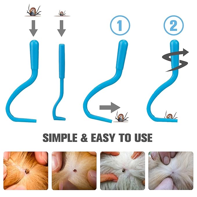 Cat Comb Dog Comb Fine Tooth Comb Pet Comb Grooming Set For Grooming And Removing Dandruff Flakes Remove Float Hair Tear Marks (blue)