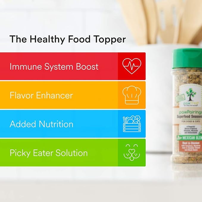 pawTree Healthy Food Toppers for Dogs & Cats - Appetite Booster with Freeze-Dried Proteins. Delicious Pet Food Seasonings and Flavor Enhancer for Picky Eaters & Appetite Stimulation