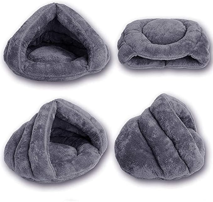 Pet Tent Cave Bed for Small Medium Puppies Kitty Dogs Cats Pets Sleeping Bag Thick Fleece Warm Soft Dog Bed Cuddler Burrow House Hole Igloo Nest Cozy Bed for Cat Puppy