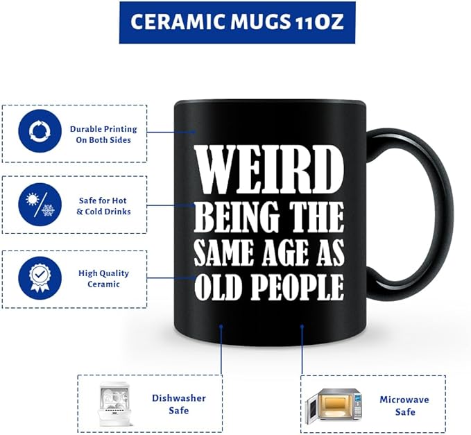 Birthday Gifts for Men Women - 11 Oz Coffee Mug Cup - Christmas Gifts Funny Unique Gift Ideas for Grandpa Dad Father Husband Him 30th 40th 50th 60th 70th 80th