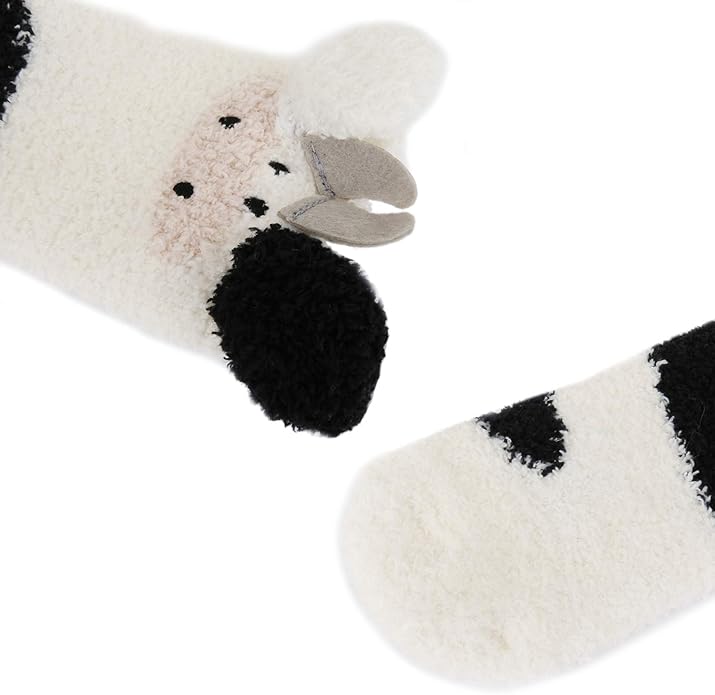 Benefeet Sox Cute Fuzzy Socks for Women Girls Fluffy Warm Cozy Novelty Slipper Socks Funny Animal Plush Sleeping Socks
