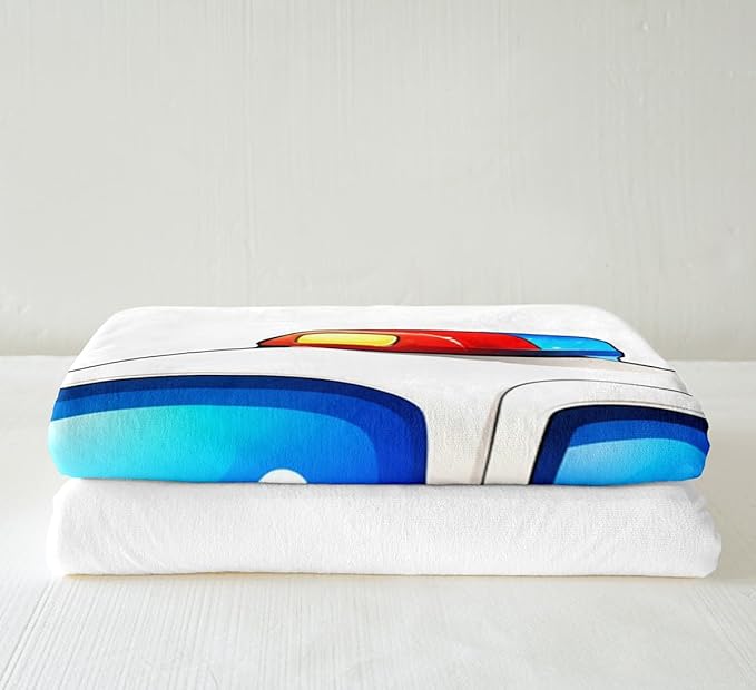 Feelyou Boys Car Blanket Kids Cartoon Police Car Throw Blanket Super Soft Children Toddler Fleece Sherpa for Couch Bed Sofa Boy Cute Vehicle Plush Fuzzy BlanketTwin 60"x80"