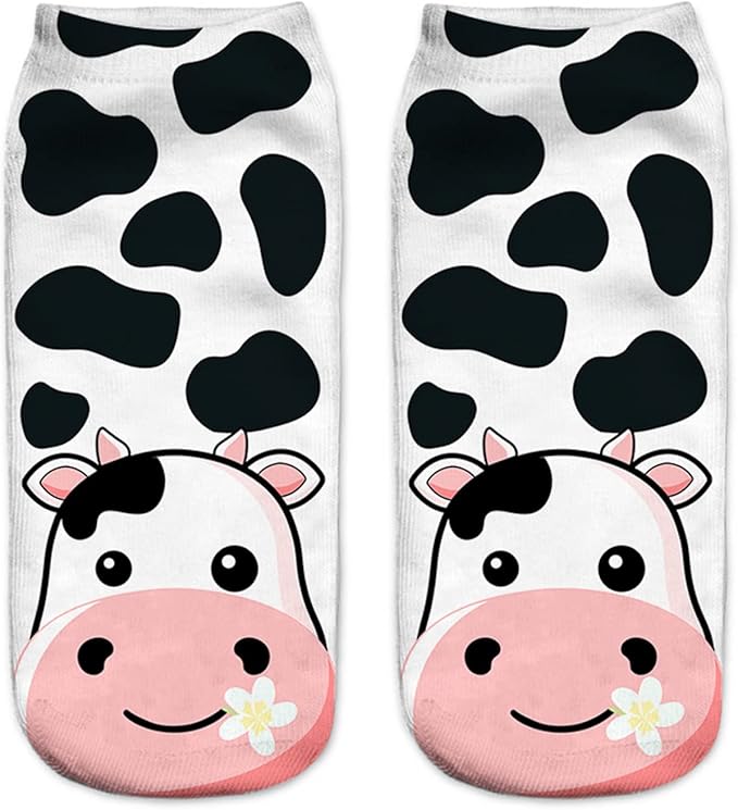 Benefeet Sox Funny Ankle Socks Cute Novelty No Show Animal Fruit Flower Cartoon Colorful Graphic Low Cut Socks for Women Girl