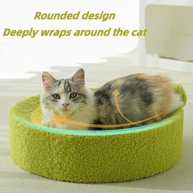 Fruit Cat Scratching Board,Sisal Cat Scratching Board,Orange Cat Litter,Fruit Coconut Cat Scratching Basin,Green Cat Bed,Watermelon Cat Scratching Board,Wear-Resistant Cat Cat Products (Avocado)