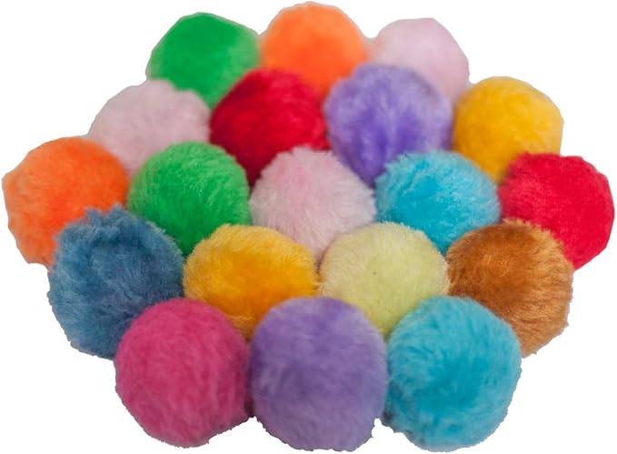 Fashion's Talk Cat Toys Furry Rattle Ball for Kitty 12 Pack