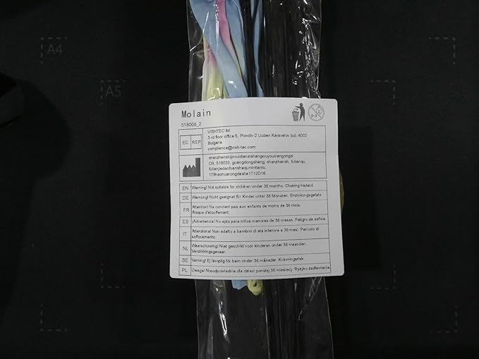 Molain Cat Wand Rainbow Toy, 3pcs Rainbow Ribbon Cat Wand for Kittens Training Rainbow Ribbon Cat Interactive Catcher Wand Stick Toy for Kitten Cat Indoor Exerciser Playing(30cm)