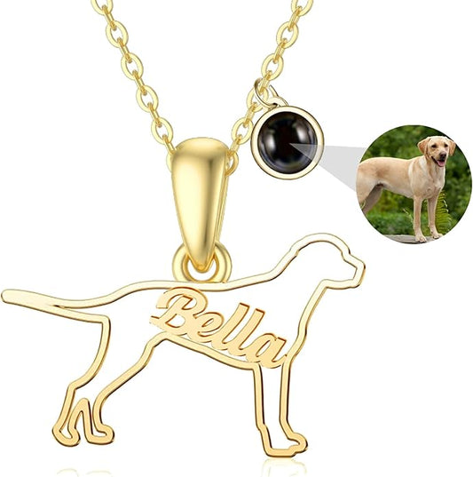 925 Sterling Sliver Yorkshire/Corgi/Labrador/Pug/Bulldog/Paw Print/Cross Necklace Cute Puppy Dog Necklace Jewelry Birthday Gifts for Women Girls Dog Lovers