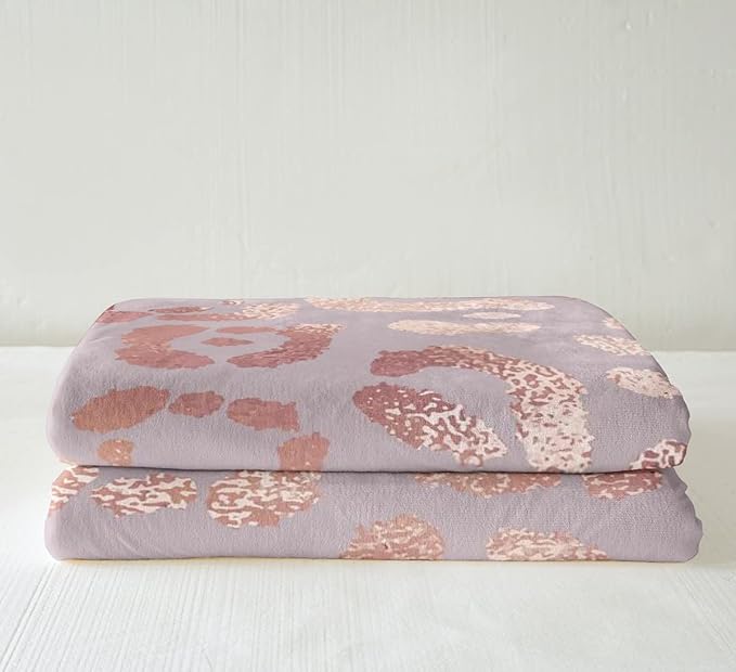 Cheetah Print Sherpa Blanket,Rose Gold Colored Leopard Print Blanket,Luxury Pink Sequin Throw Blanket Throw Size,Safari Animal Fleece Blanket for Camping Travel,Ultra Soft Cozy Durable Plush Blanket