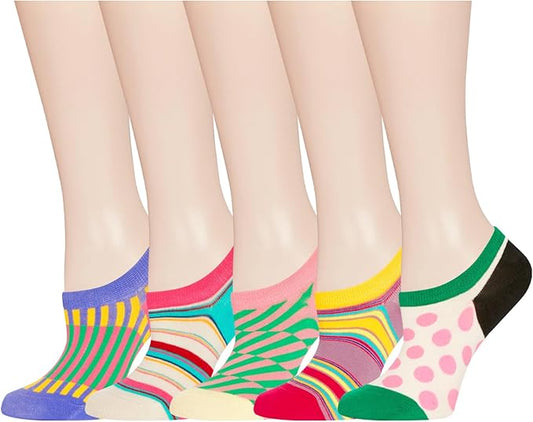 Benefeet Sox Womens Girls Cute No Show Liner Socks Non Slip Funny Patterned Low Cut Socks Novelty Cotton Loafer Footies Sock