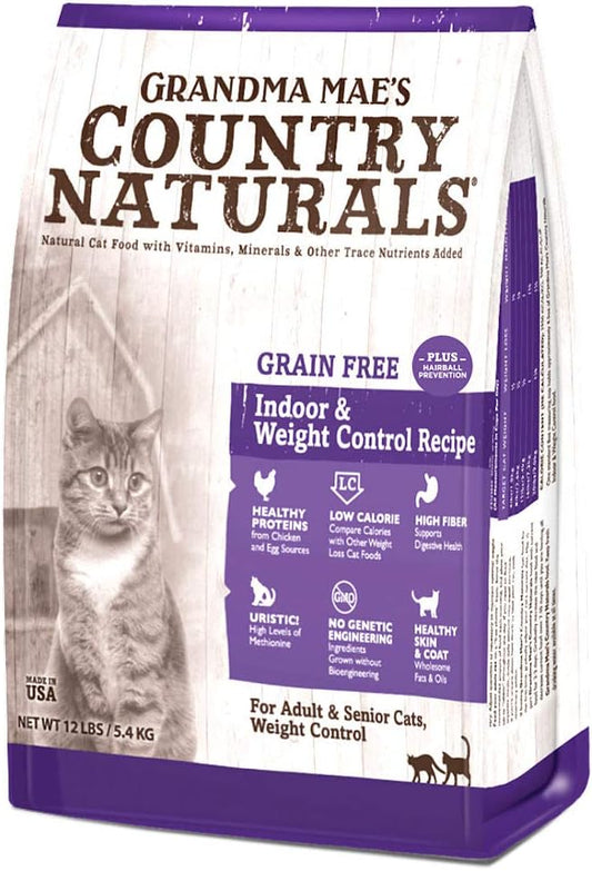 Grandma Mae's Country Naturals Grain Free Weight Control/Hairball Recipe for Cats 12 Lb