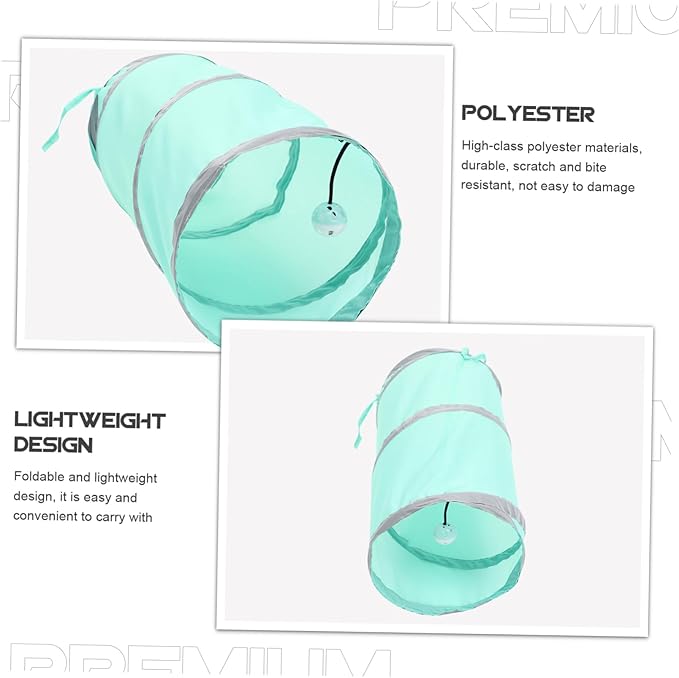 Interactive Cat Tunnel Toy Indoor Cats Kittens Foldable Pet Play Tunnel Home Use Toys Active Play Exercise