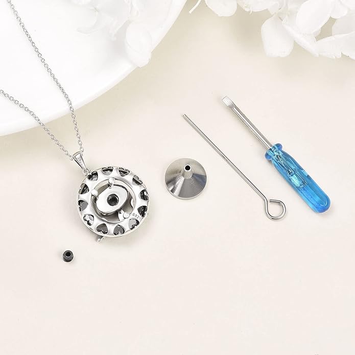 AXELUNA Black Cat Necklace 925 Sterling Silver Kitten Pendant Circle Crystal Necklace Cat Jewelry Gifts for Women Girls Girlfriend Animal Lovers