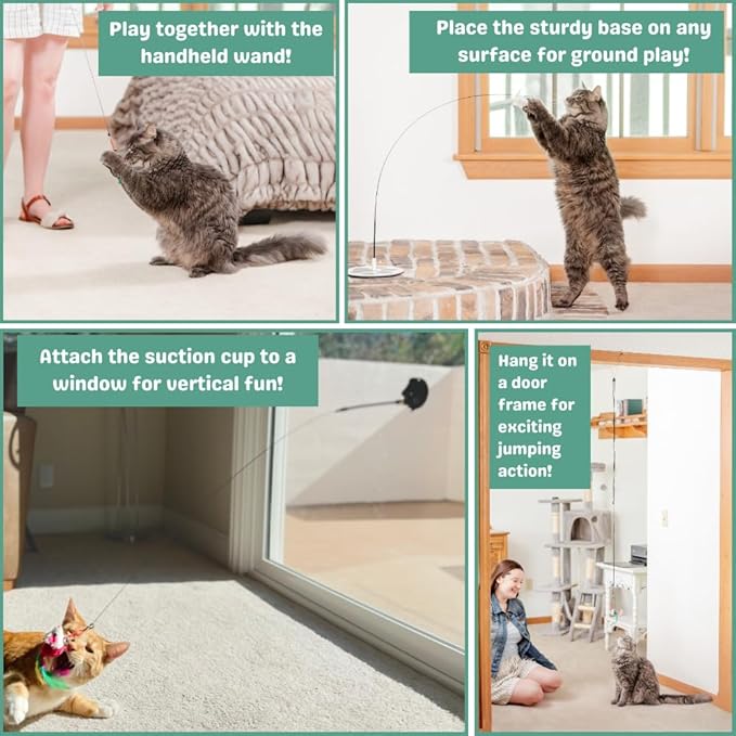 Suction Cup Cat Toy Cat Suction Cup Toy Feather Toy Suction Cup Cat Toy Cat Bird Toy Interactive Bird Simulation Cat Floor Suction Cup Cat Toys for Indoor Cats Bird Cat Toy Bird Toy For Cats feather