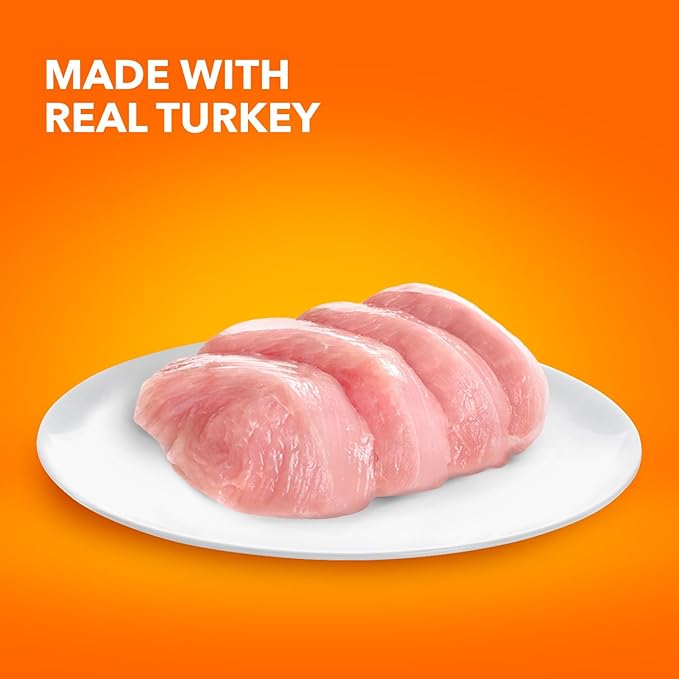 IAMS Perfect Portions Indoor Adult Grain Free Wet Cat Food Paté, Turkey Recipe, 2.6 oz. Easy Peel Twin-Pack Trays (24 Count, 48 Servings)