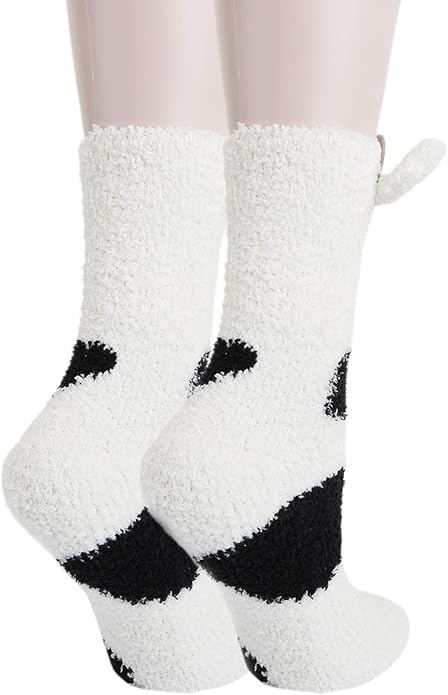 Benefeet Sox Cute Fuzzy Socks for Women Girls Fluffy Warm Cozy Novelty Slipper Socks Funny Animal Plush Sleeping Socks