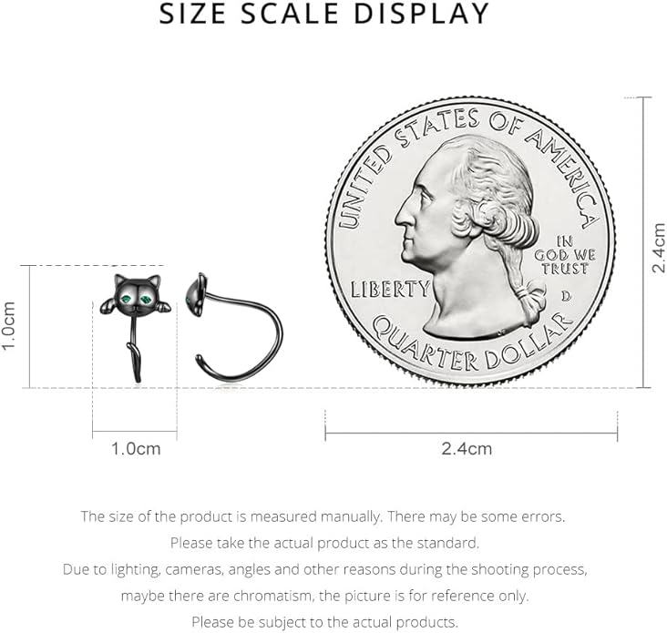 BISAER 925 Sterling Silver Half Huggie Hoop Earrings Cute Cat Dog Panda Animal Earrings for Women Jewelry Gifts