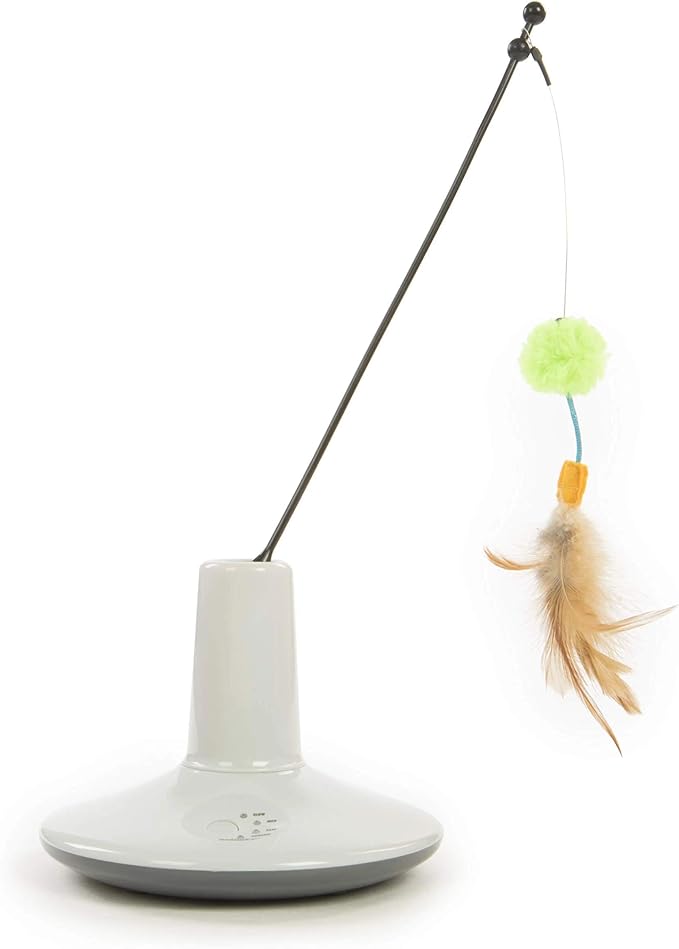 Petlinks Pure Commotion Electronic Motion Wand Cat Toy, Battery Powered - Gray/Green, One Size